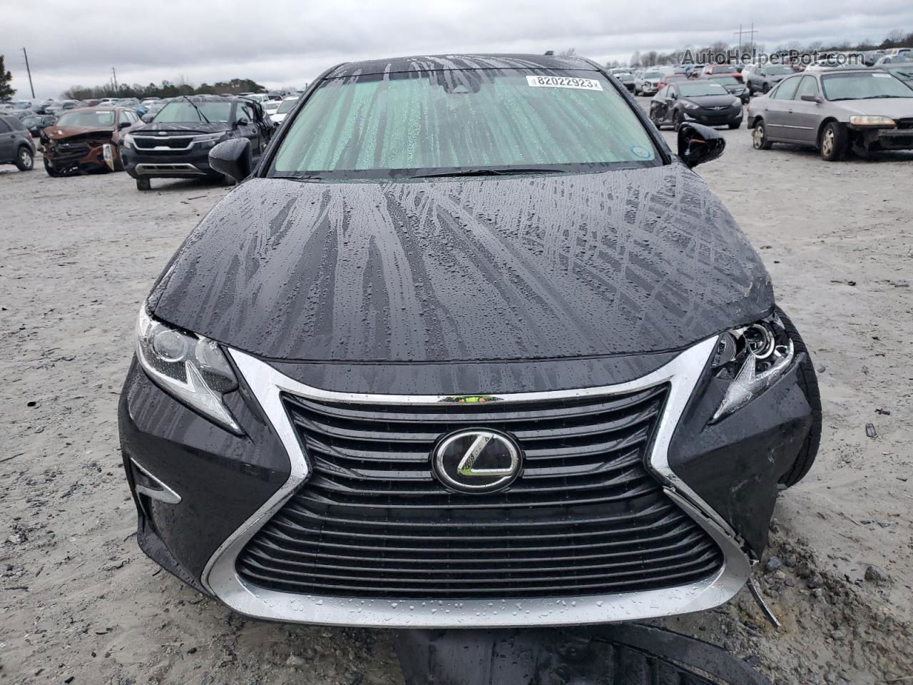 2018 Lexus Es 350 Black vin: 58ABK1GG8JU087513