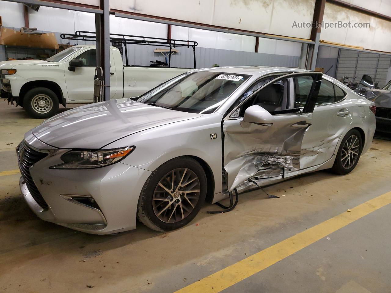 2018 Lexus Es 350 Silver vin: 58ABK1GG8JU091206