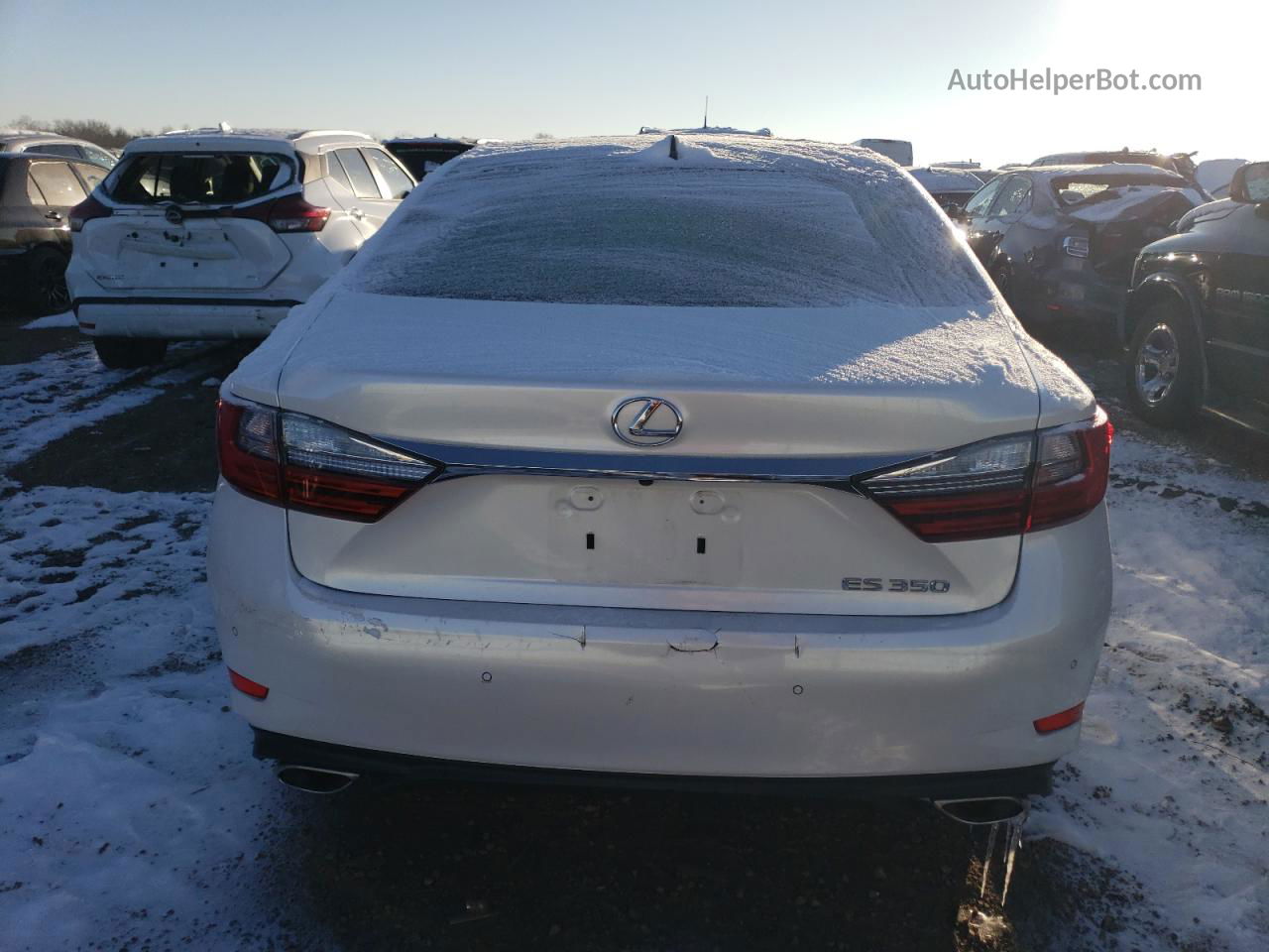 2018 Lexus Es 350 Белый vin: 58ABK1GG8JU091397