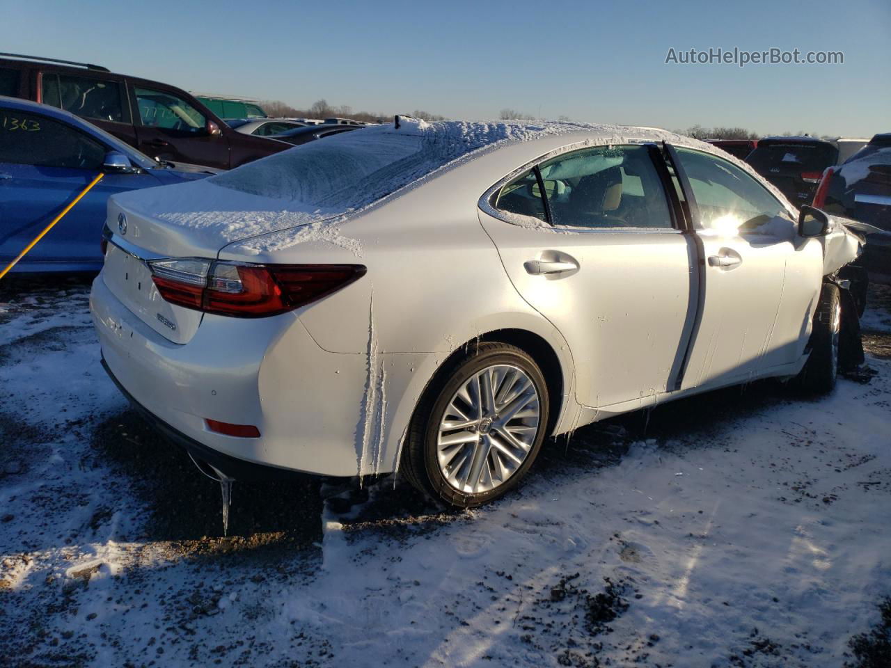 2018 Lexus Es 350 Белый vin: 58ABK1GG8JU091397