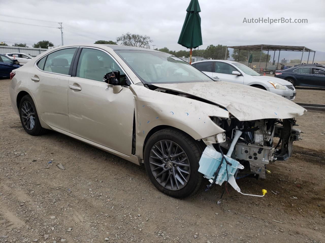 2018 Lexus Es 350 White vin: 58ABK1GG8JU112023