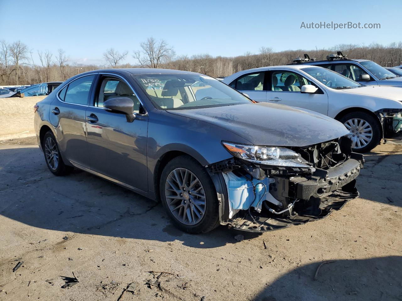 2018 Lexus Es 350 Gray vin: 58ABK1GG8JU112927