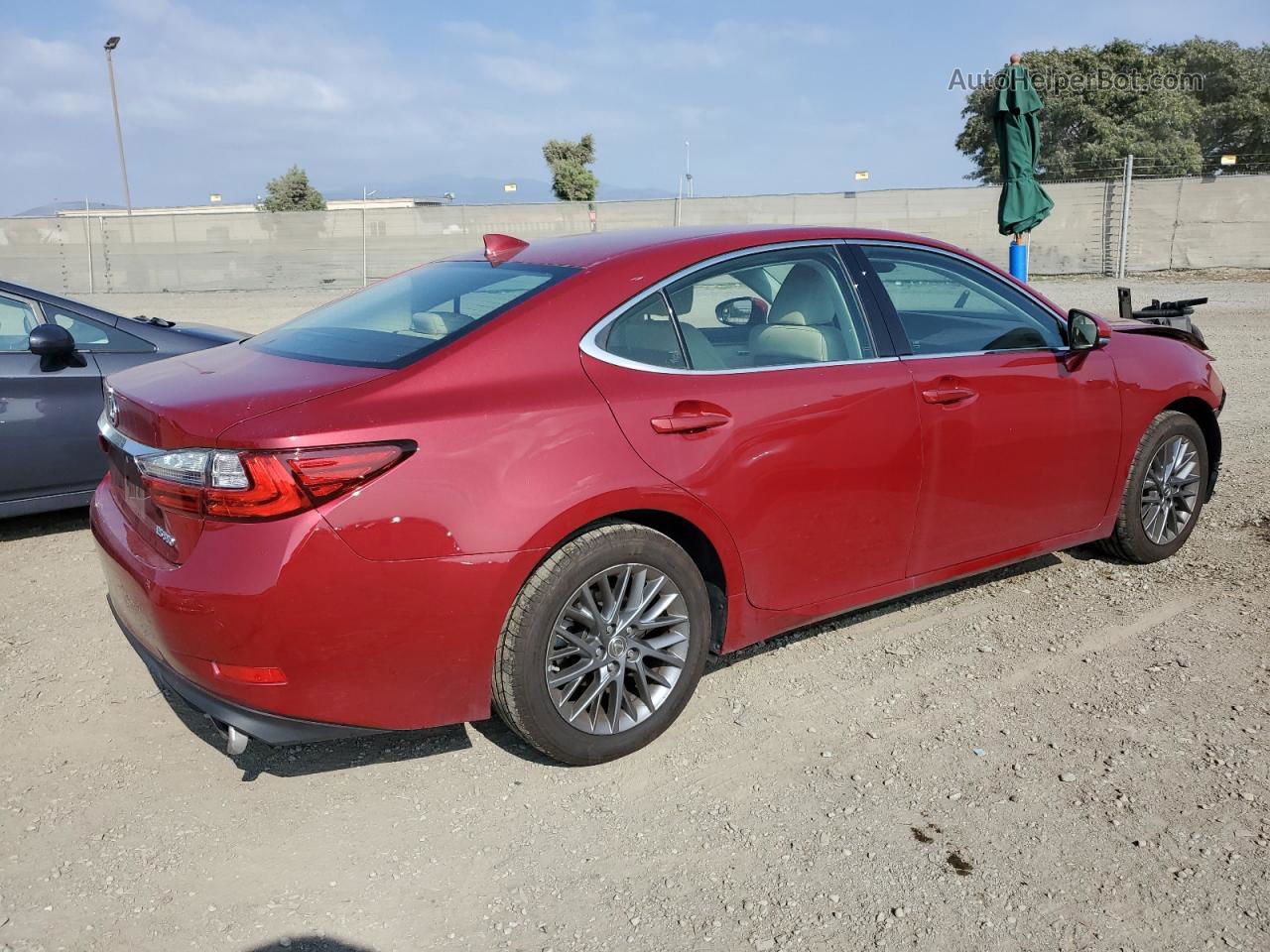 2018 Lexus Es 350 Бордовый vin: 58ABK1GG8JU113558