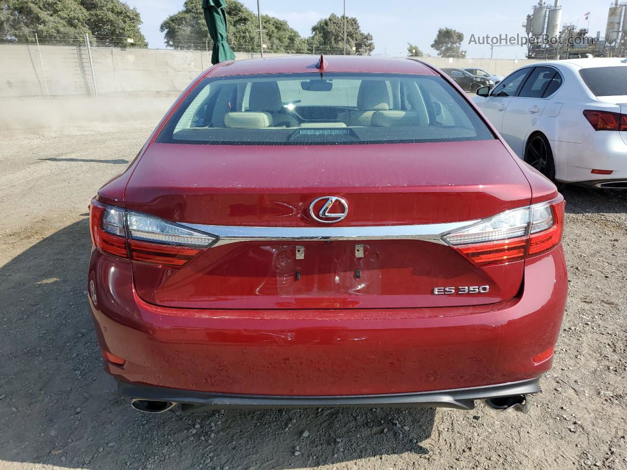 2018 Lexus Es 350 Бордовый vin: 58ABK1GG8JU113558