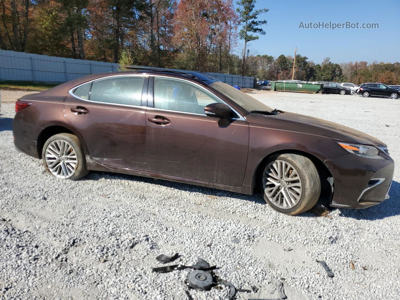 2016 Lexus Es 350 Brown vin: 58ABK1GG9GU006009