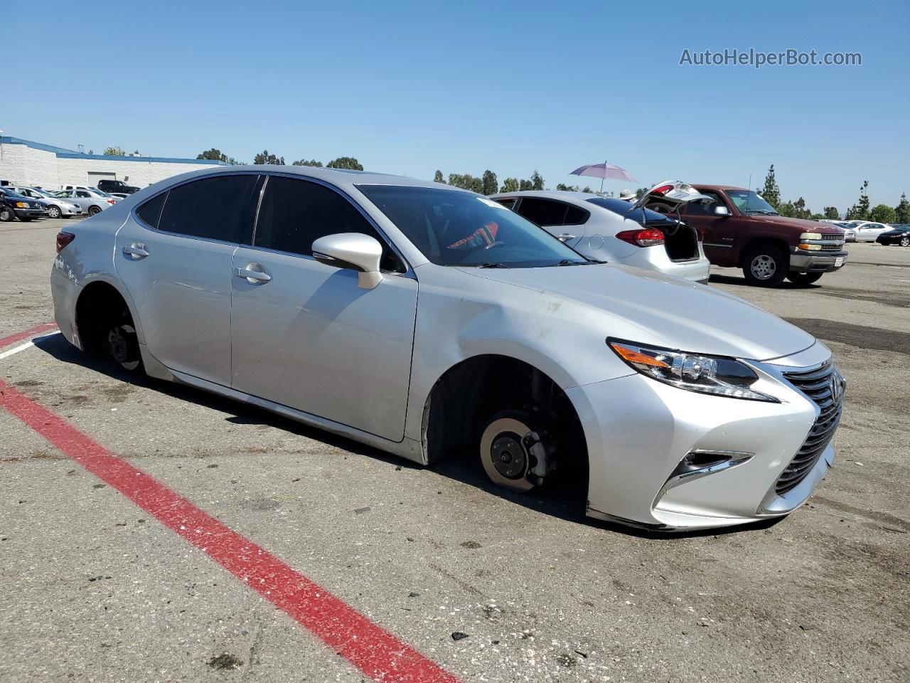 2016 Lexus Es 350 Silver vin: 58ABK1GG9GU012361