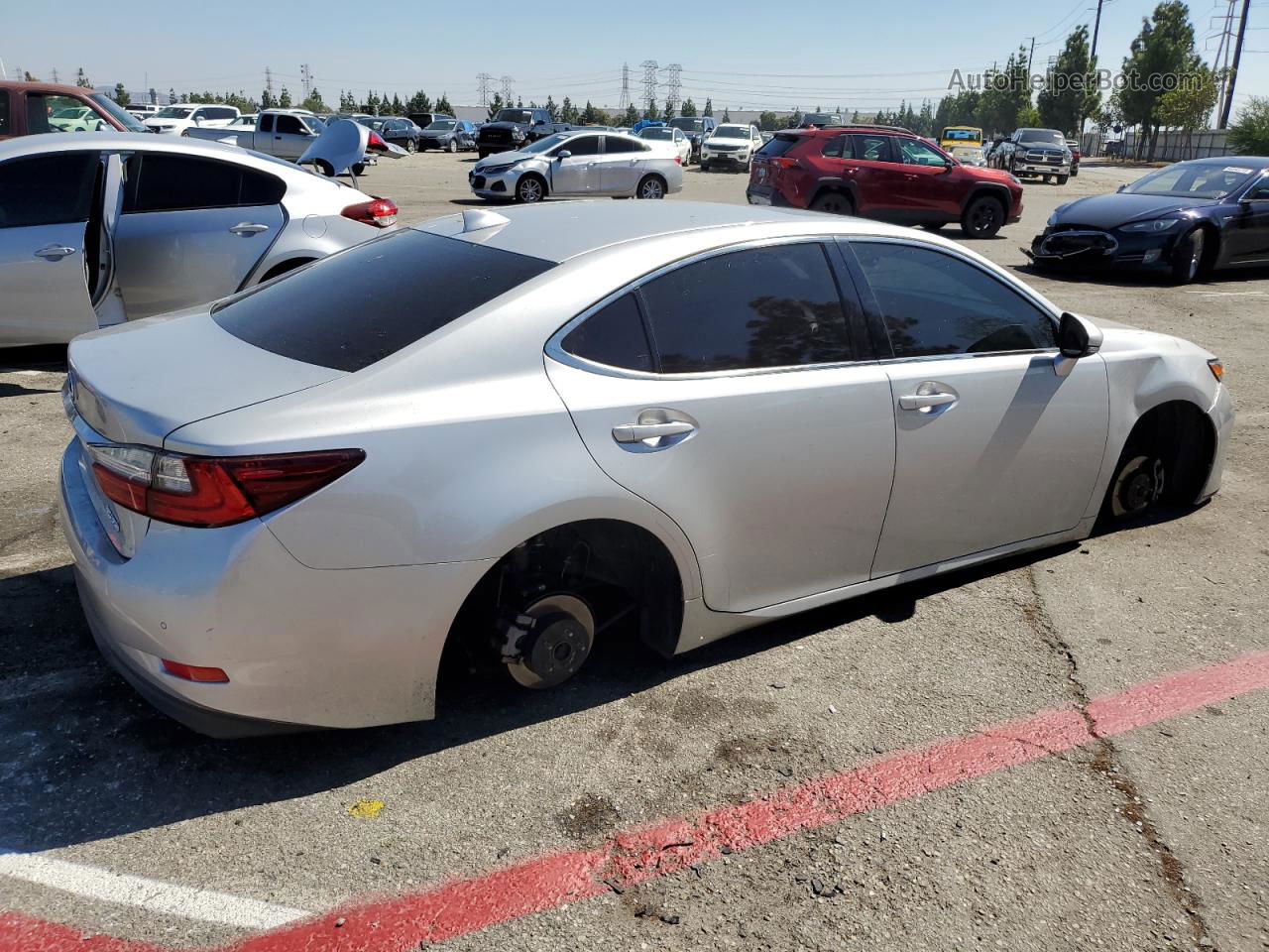 2016 Lexus Es 350 Silver vin: 58ABK1GG9GU012361