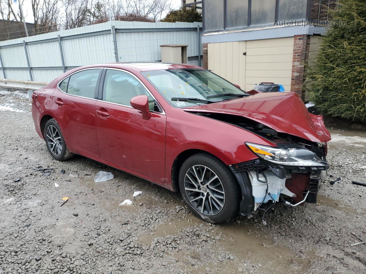 2016 Lexus Es 350 Red vin: 58ABK1GG9GU023893