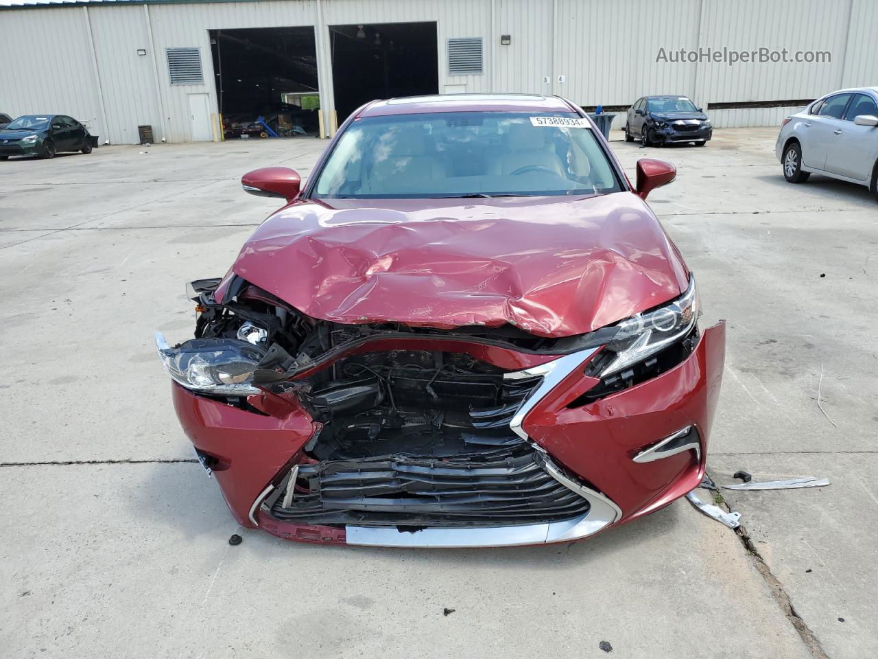 2016 Lexus Es 350 Maroon vin: 58ABK1GG9GU023991