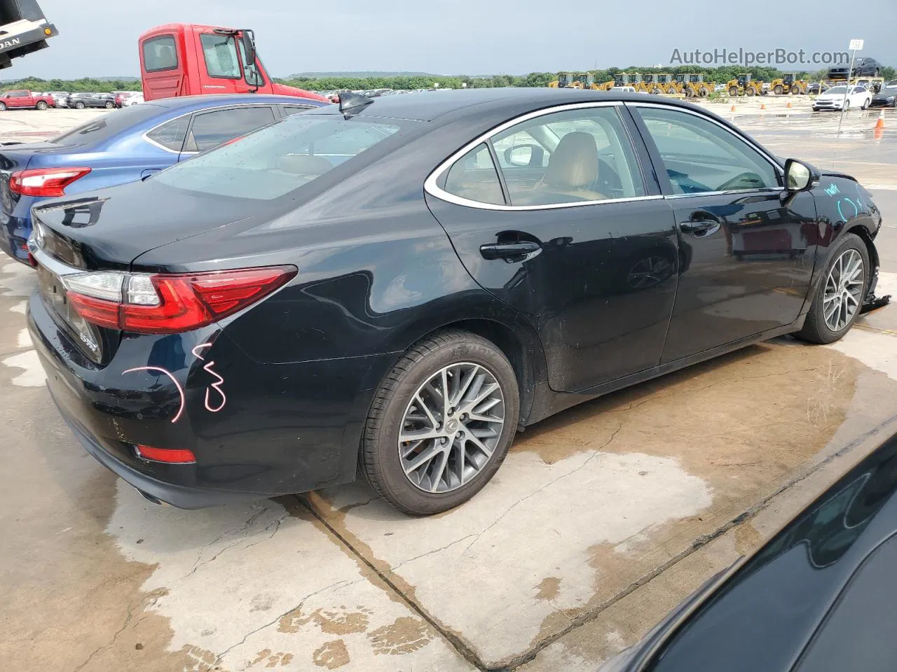 2016 Lexus Es 350 Black vin: 58ABK1GG9GU028379