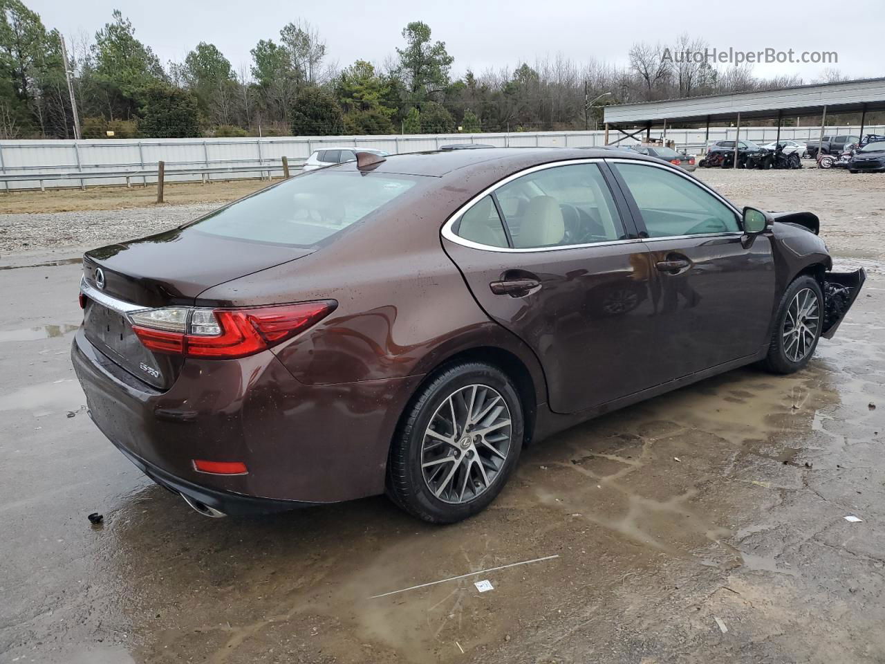 2017 Lexus Es 350 Brown vin: 58ABK1GG9HU037827