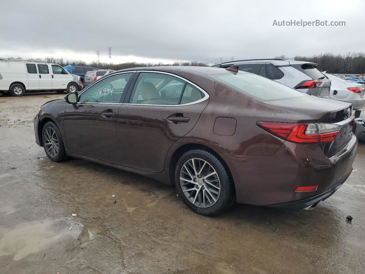 2017 Lexus Es 350 Brown vin: 58ABK1GG9HU037827