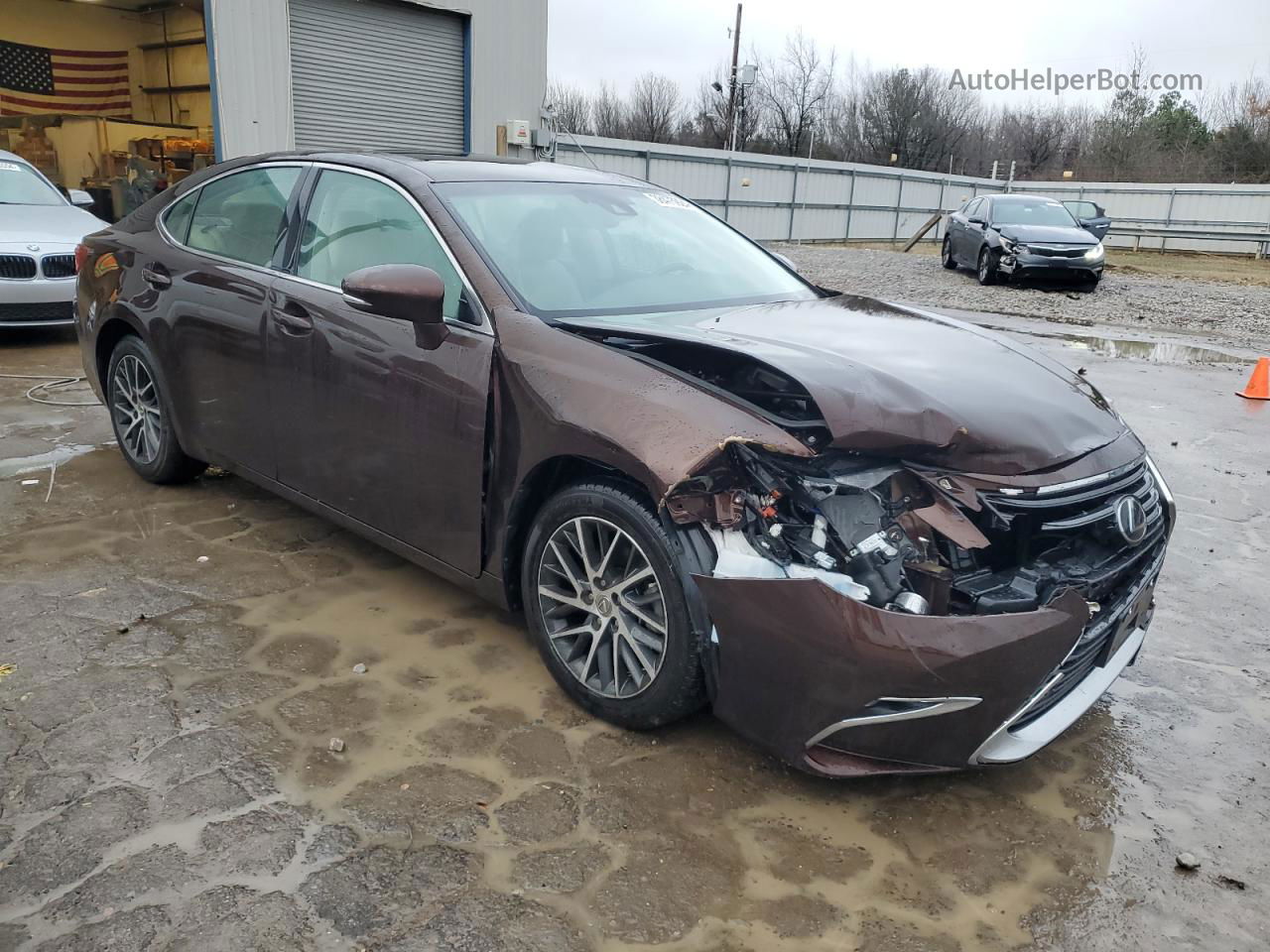 2017 Lexus Es 350 Коричневый vin: 58ABK1GG9HU037827