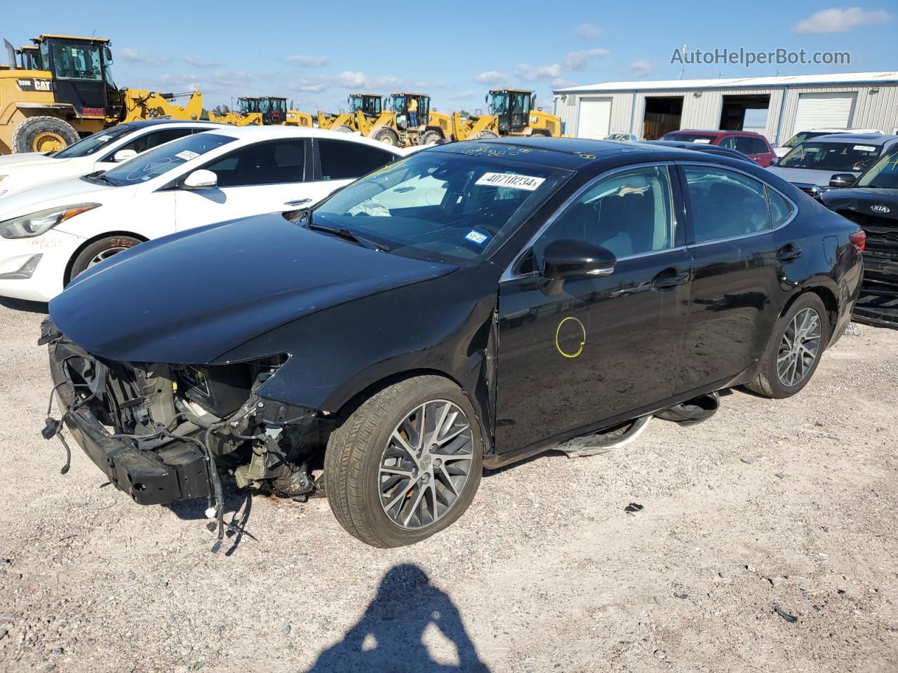 2017 Lexus Es 350 Black vin: 58ABK1GG9HU043787