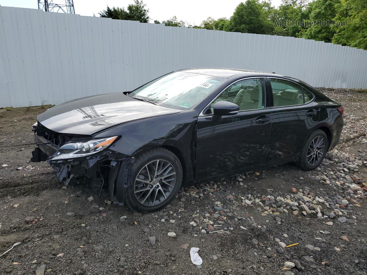 2017 Lexus Es 350 Black vin: 58ABK1GG9HU055471