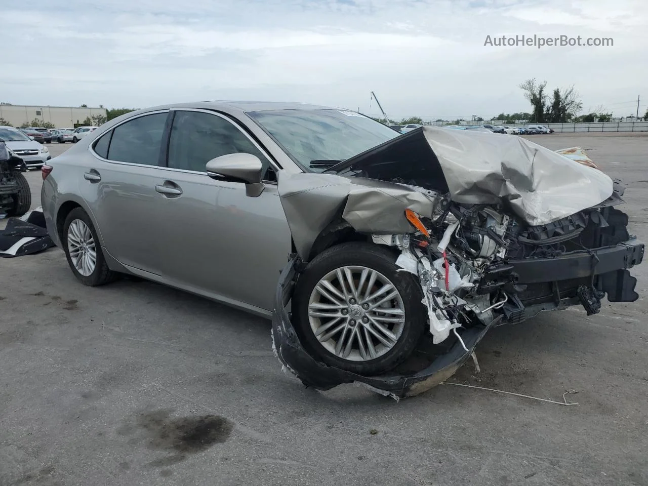 2017 Lexus Es 350 Silver vin: 58ABK1GG9HU055812