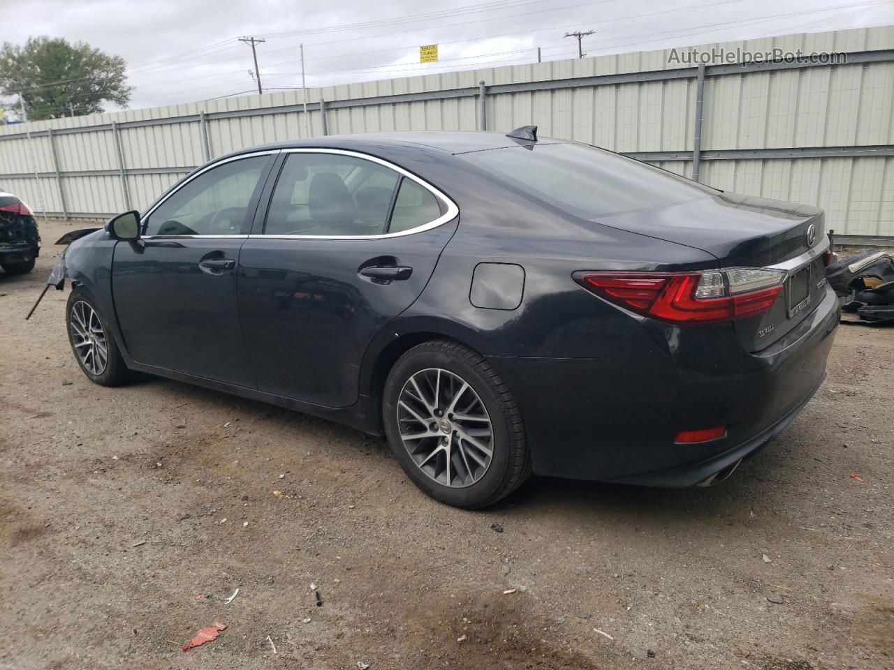 2017 Lexus Es 350 Черный vin: 58ABK1GG9HU060511