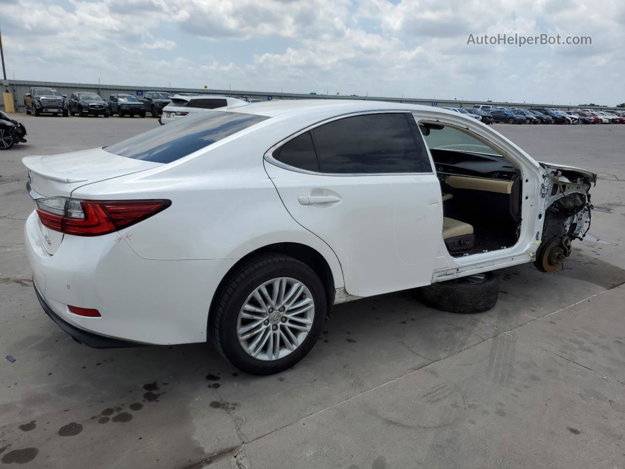 2017 Lexus Es 350 Белый vin: 58ABK1GG9HU078006