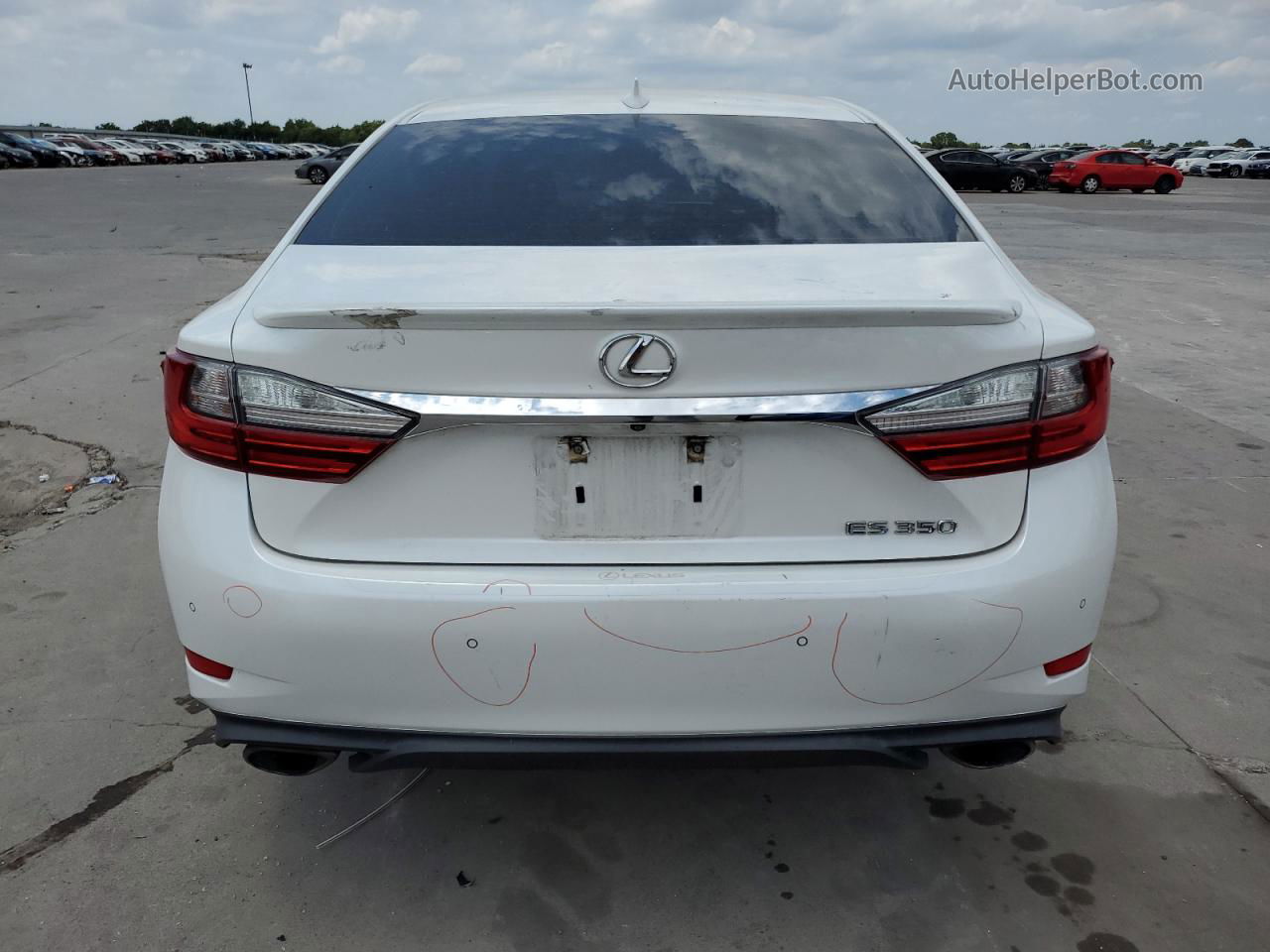 2017 Lexus Es 350 White vin: 58ABK1GG9HU078006