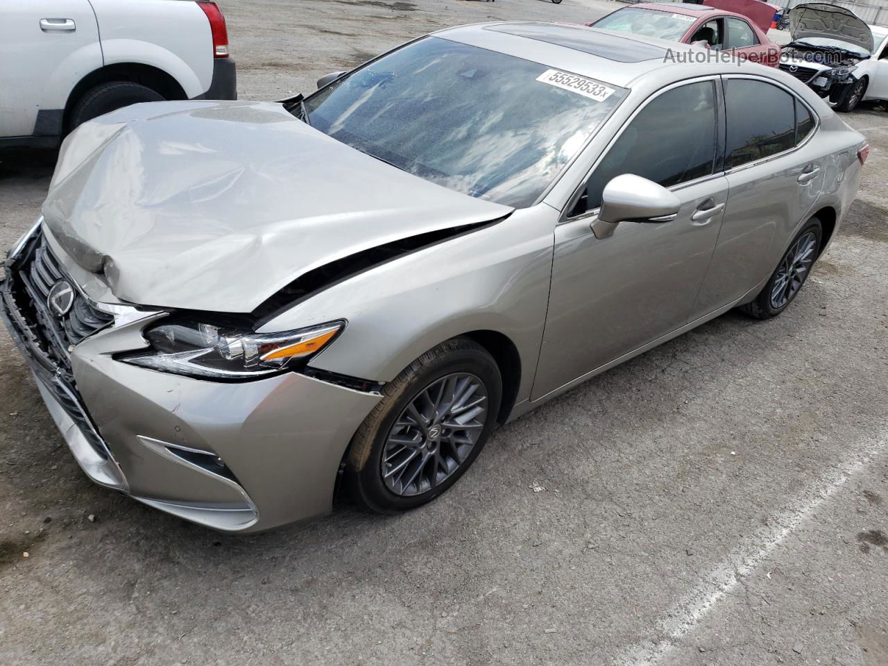 2018 Lexus Es 350 Gray vin: 58ABK1GG9JU084071