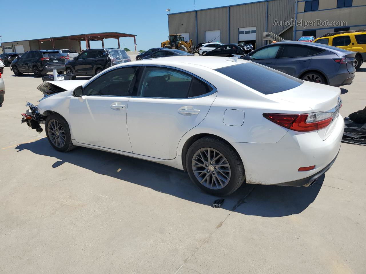 2018 Lexus Es 350 White vin: 58ABK1GG9JU084877