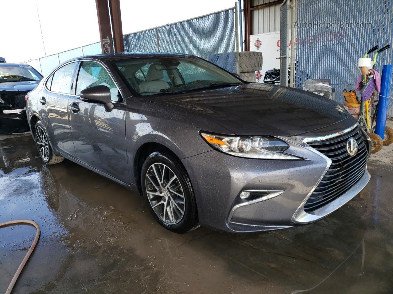 2018 Lexus Es 350 Gray vin: 58ABK1GG9JU086788