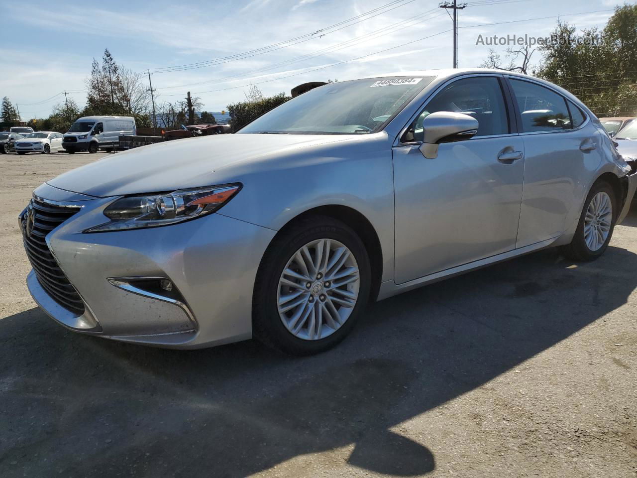 2018 Lexus Es 350 Silver vin: 58ABK1GG9JU100706