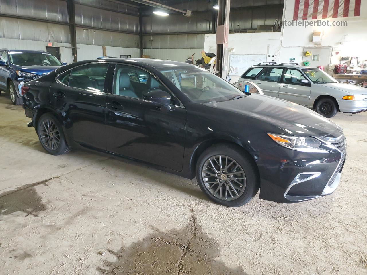 2018 Lexus Es 350 Black vin: 58ABK1GG9JU101242