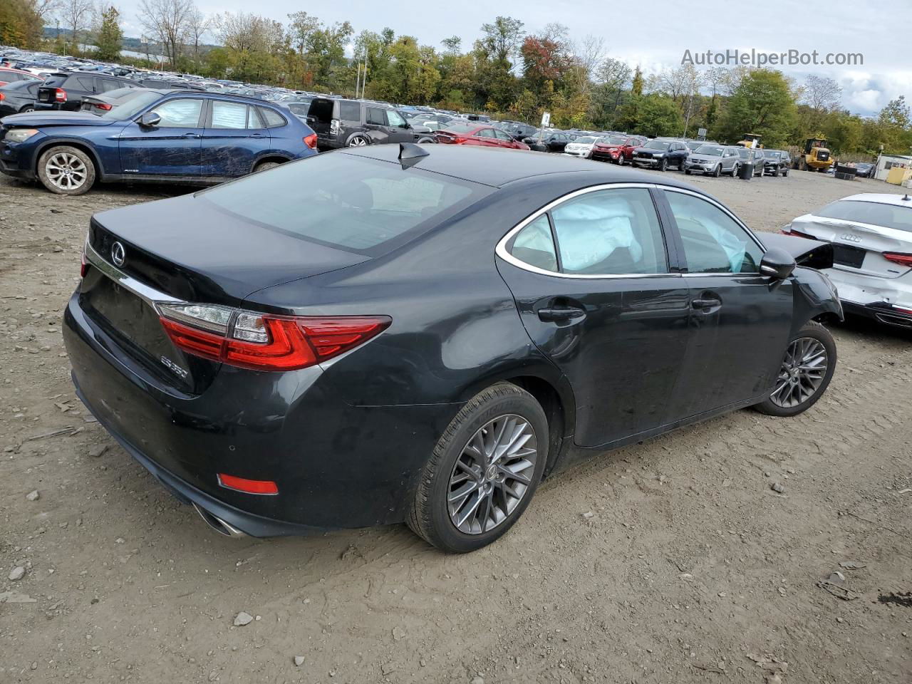 2018 Lexus Es 350 Black vin: 58ABK1GG9JU101645