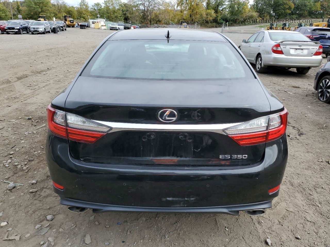 2018 Lexus Es 350 Black vin: 58ABK1GG9JU101645