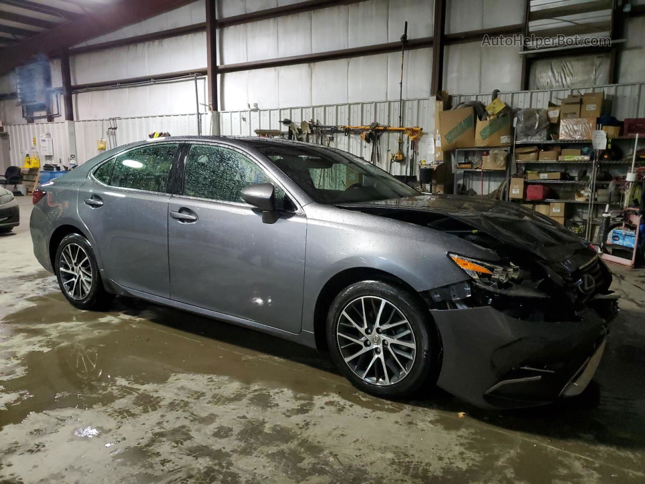 2018 Lexus Es 350 Gray vin: 58ABK1GG9JU104917