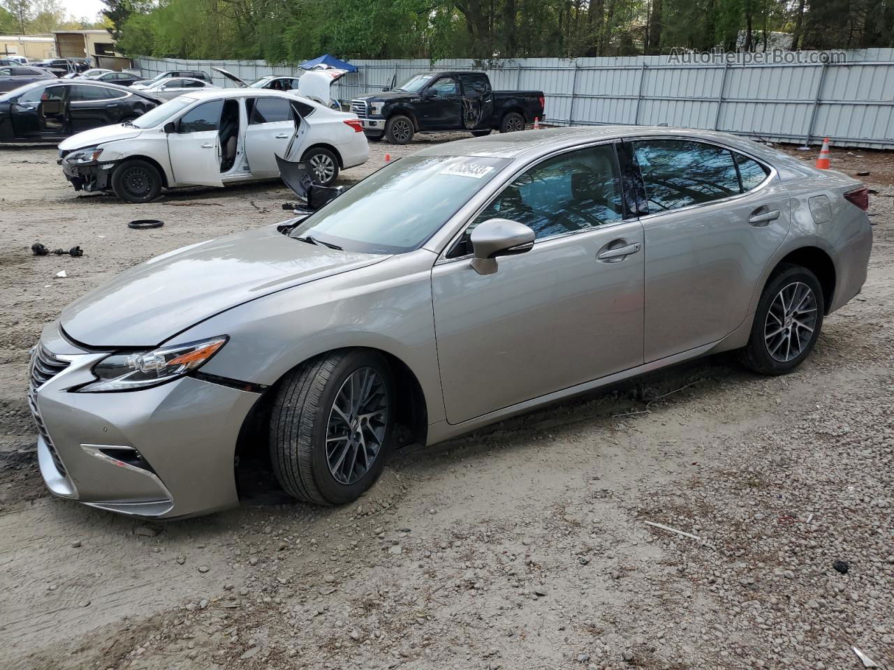 2018 Lexus Es 350 Silver vin: 58ABK1GG9JU104951