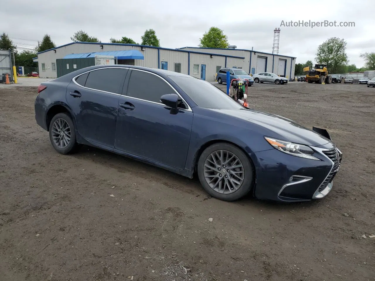 2018 Lexus Es 350 Blue vin: 58ABK1GG9JU106554