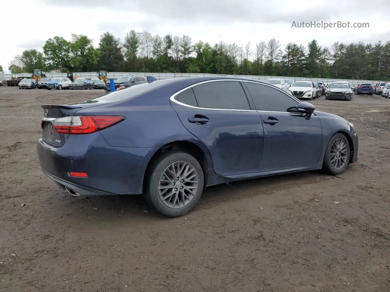 2018 Lexus Es 350 Blue vin: 58ABK1GG9JU106554