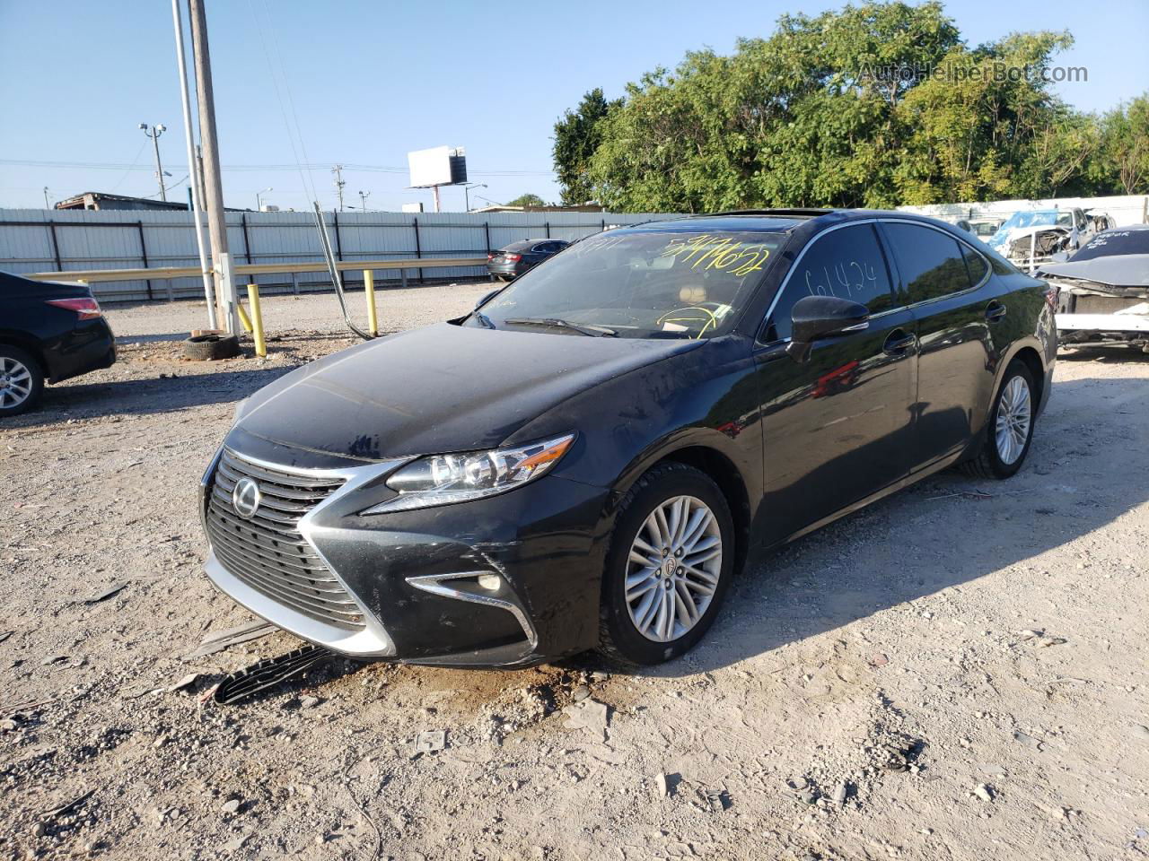 2016 Lexus Es 350 Black vin: 58ABK1GGXGU001711