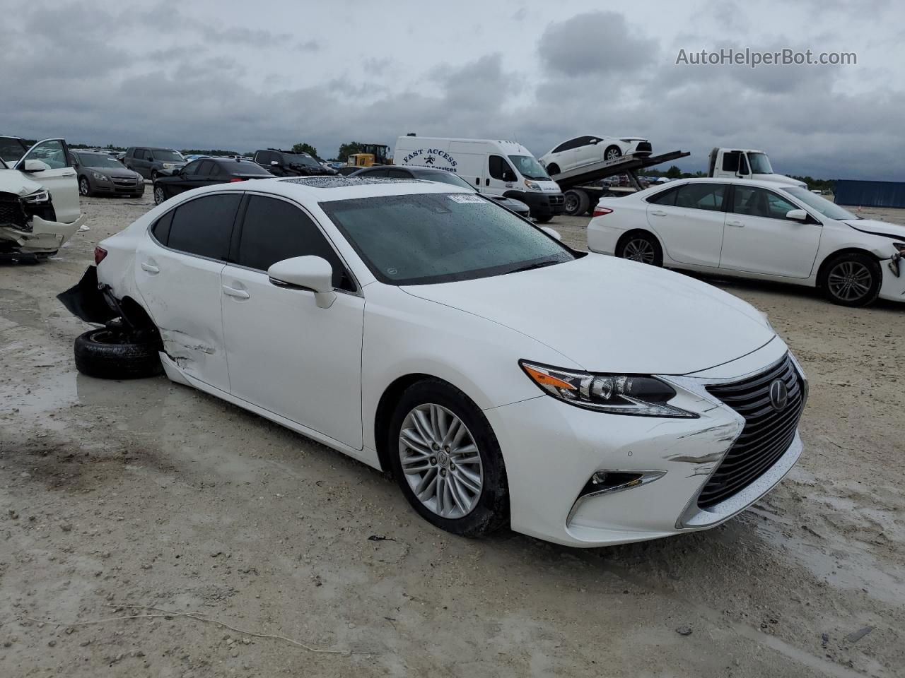 2016 Lexus Es 350 White vin: 58ABK1GGXGU016242