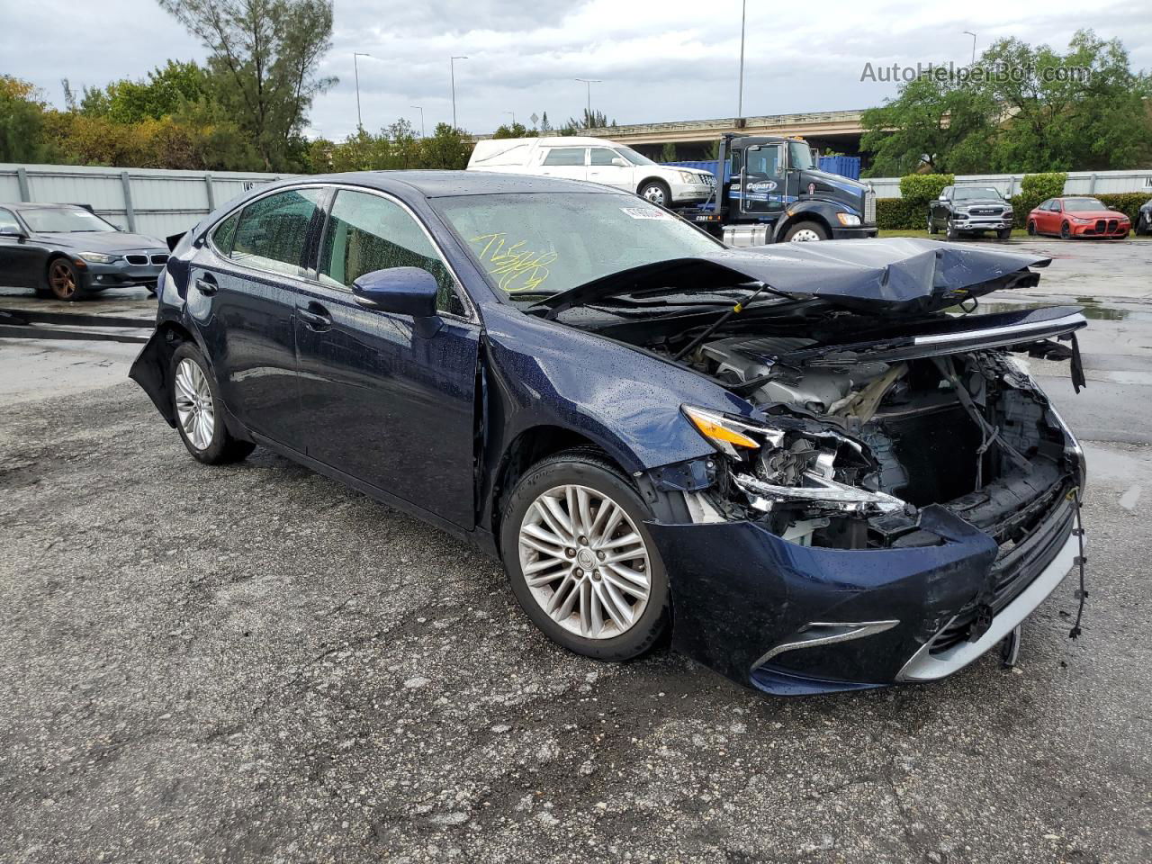 2016 Lexus Es 350 Blue vin: 58ABK1GGXGU021490