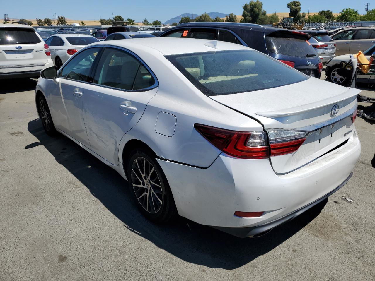 2016 Lexus Es 350 White vin: 58ABK1GGXGU022901