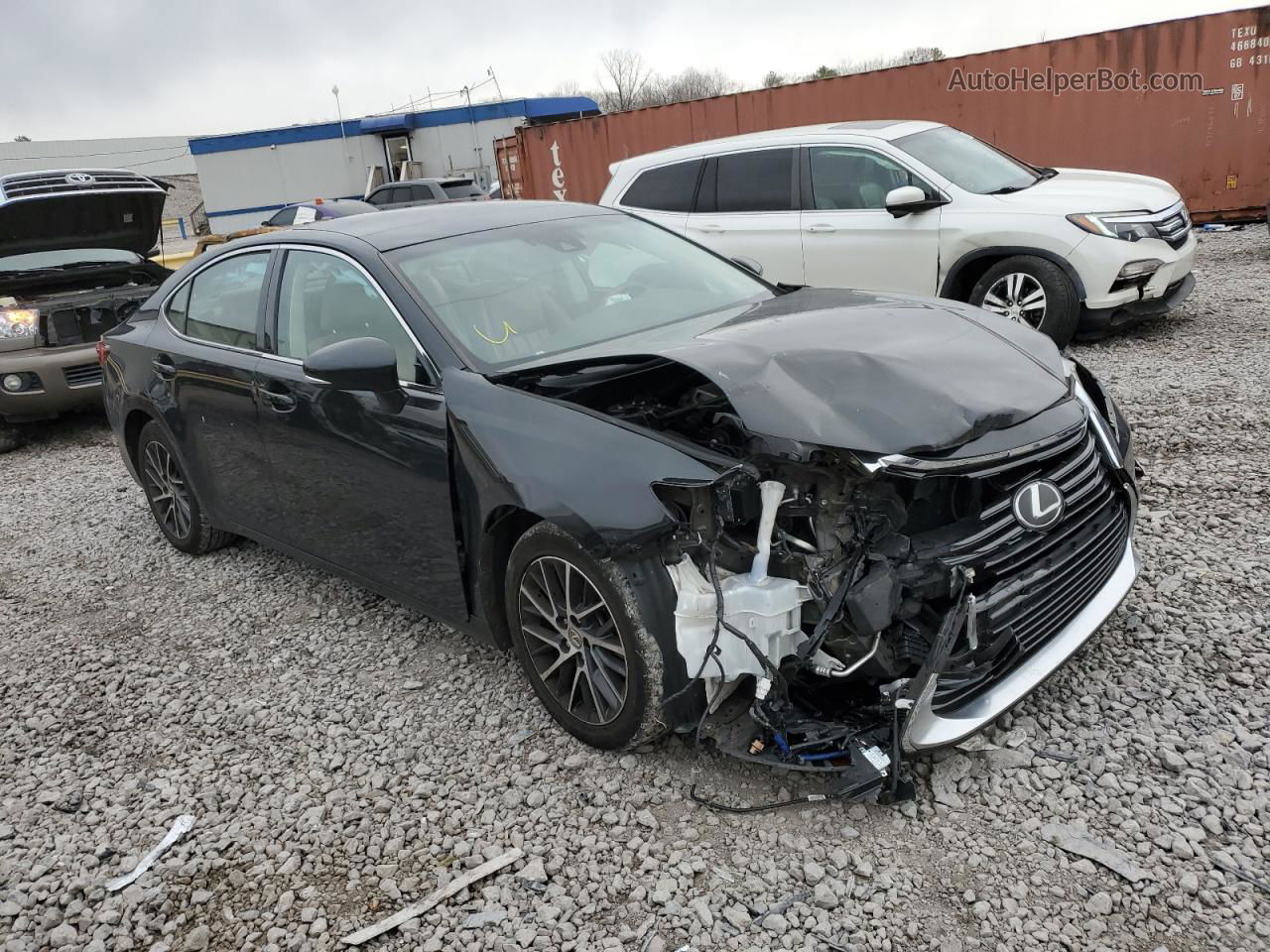 2017 Lexus Es 350 Black vin: 58ABK1GGXHU038436