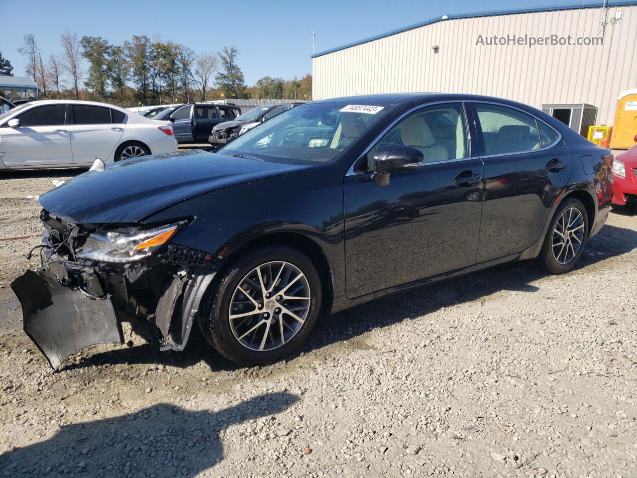 2017 Lexus Es 350 Black vin: 58ABK1GGXHU043068