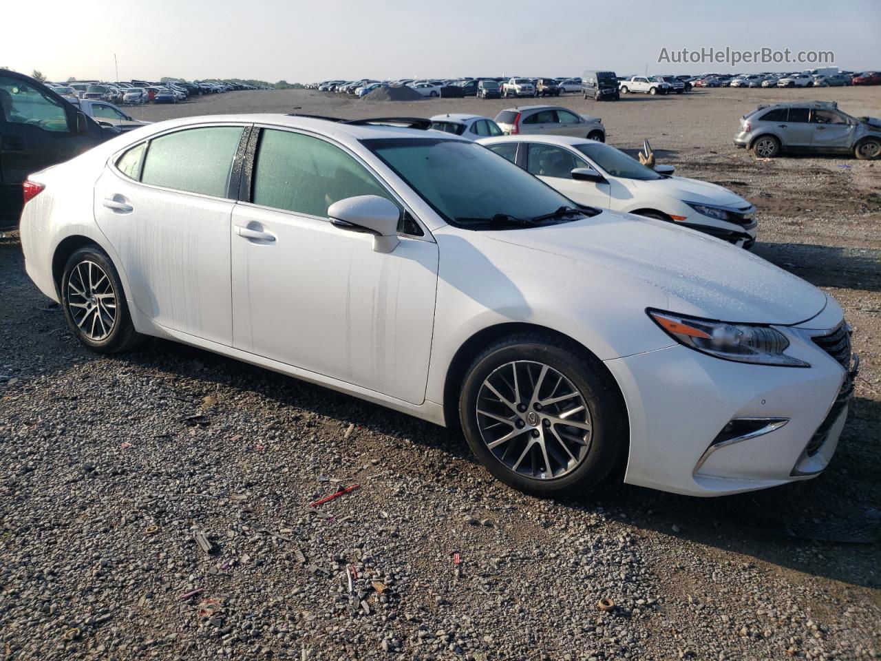 2017 Lexus Es 350 White vin: 58ABK1GGXHU060145