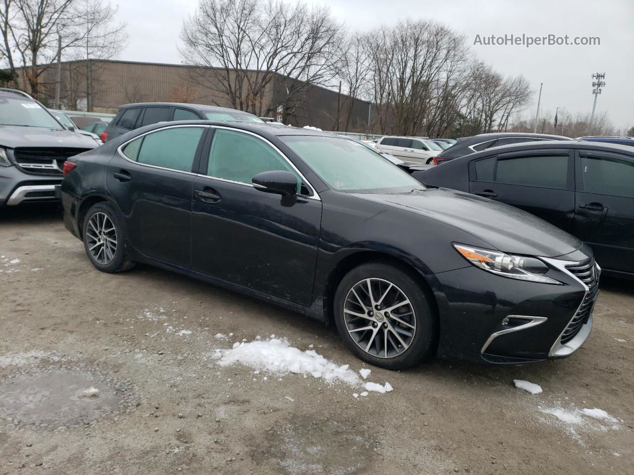 2017 Lexus Es 350 Черный vin: 58ABK1GGXHU070013