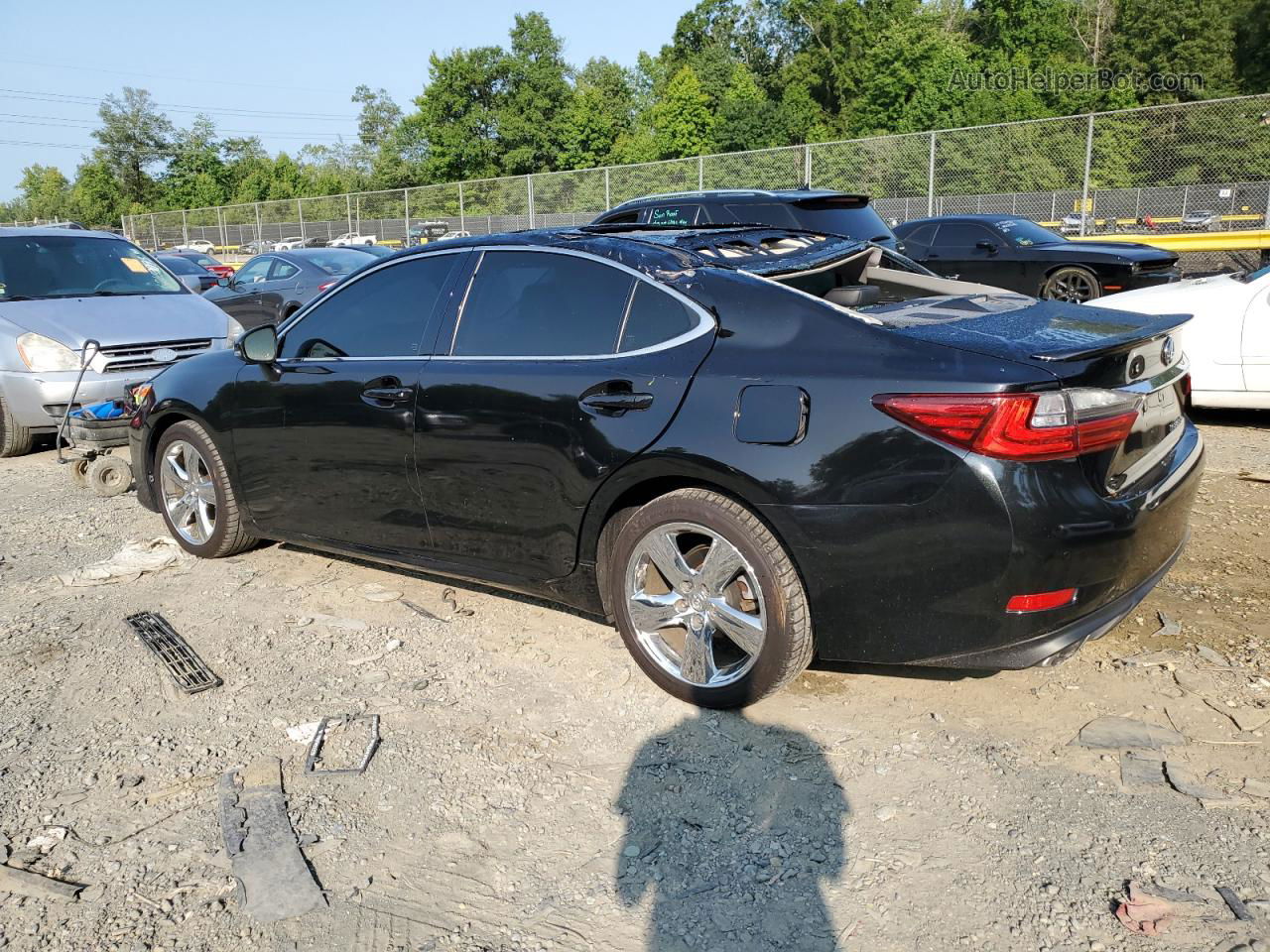 2018 Lexus Es 350 Black vin: 58ABK1GGXJU080272