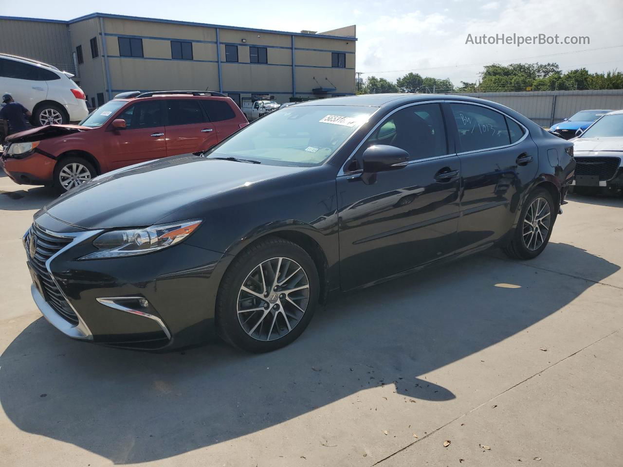 2018 Lexus Es 350 Black vin: 58ABK1GGXJU084080