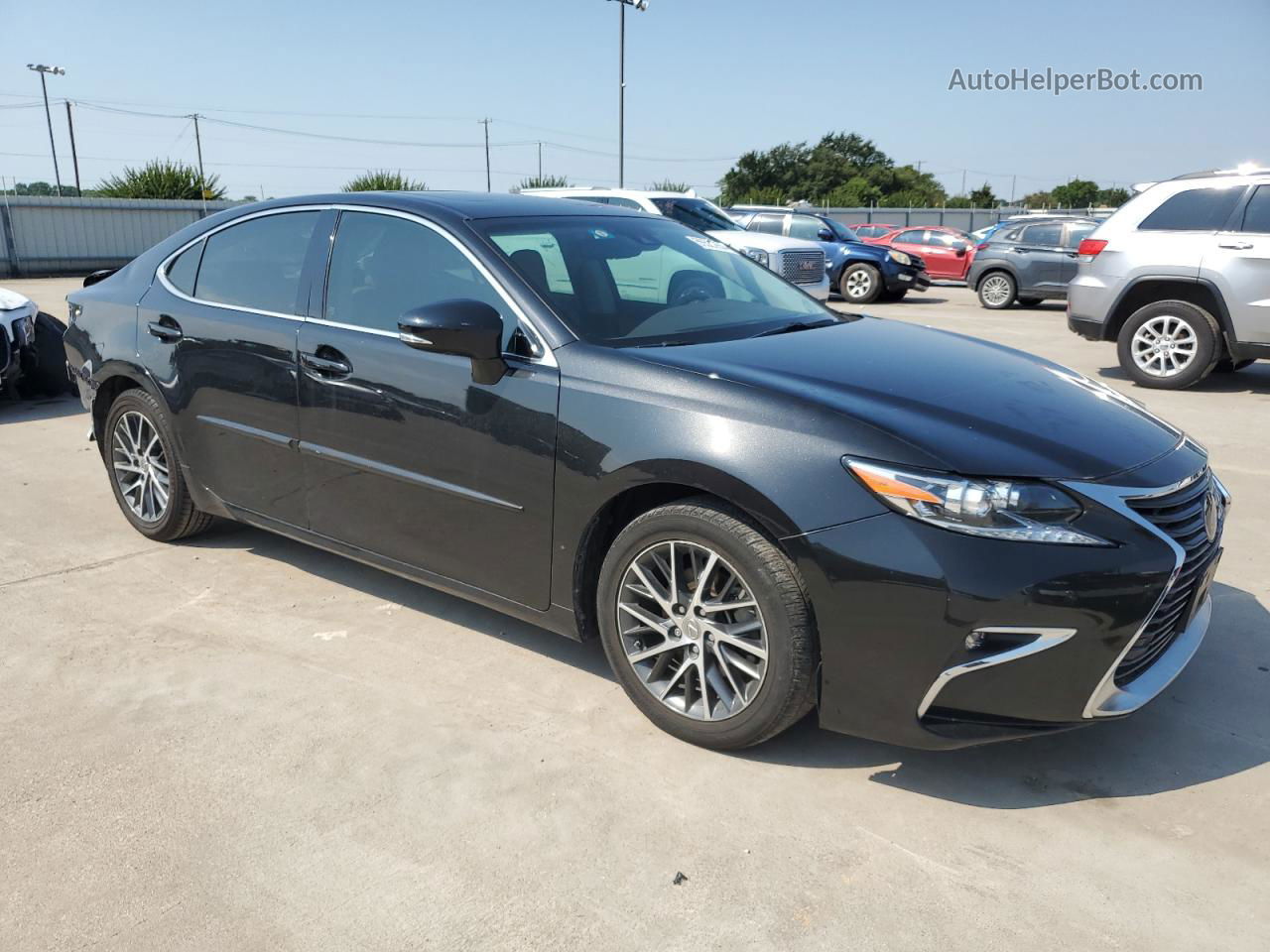 2018 Lexus Es 350 Black vin: 58ABK1GGXJU084080