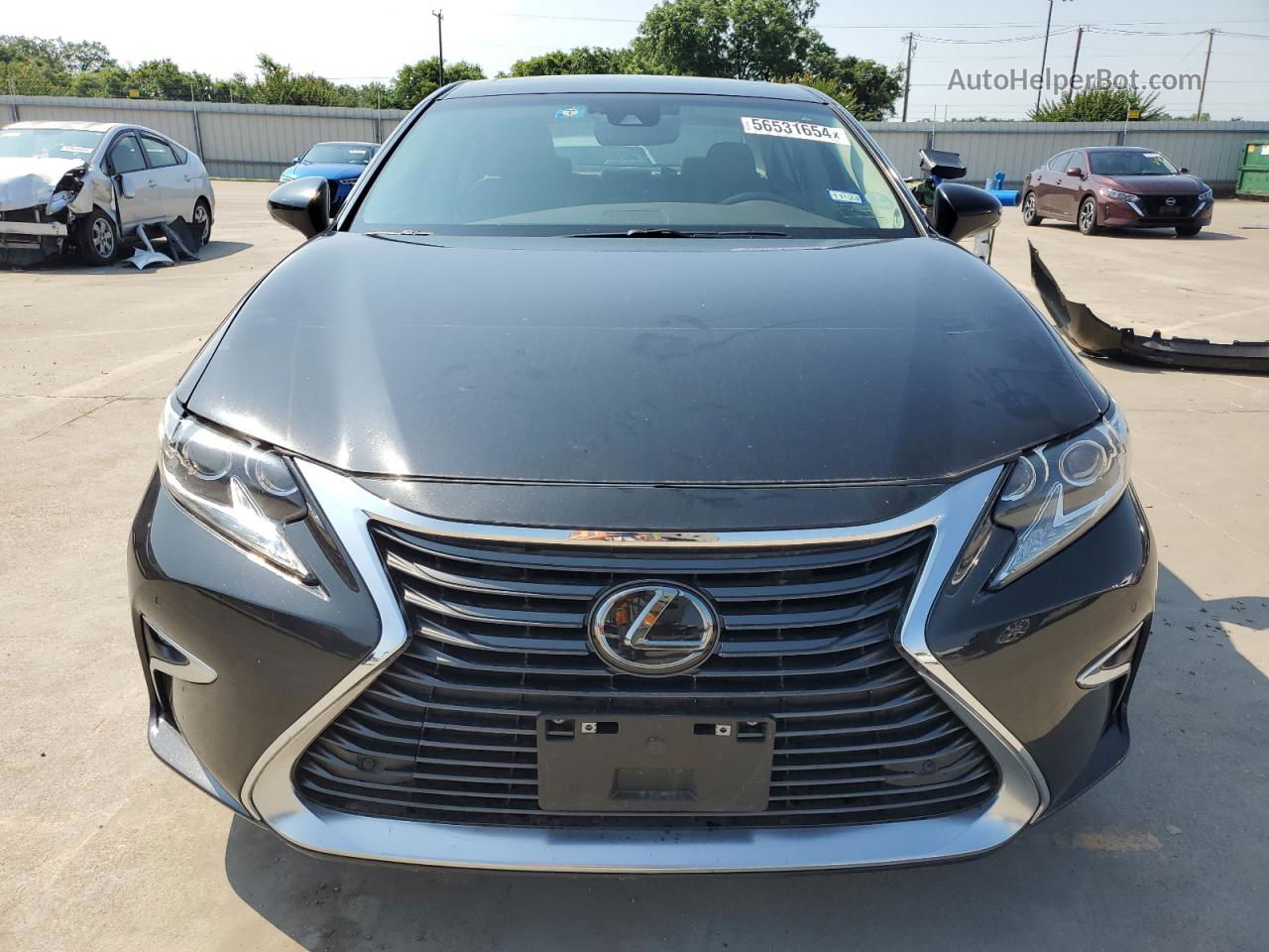 2018 Lexus Es 350 Black vin: 58ABK1GGXJU084080