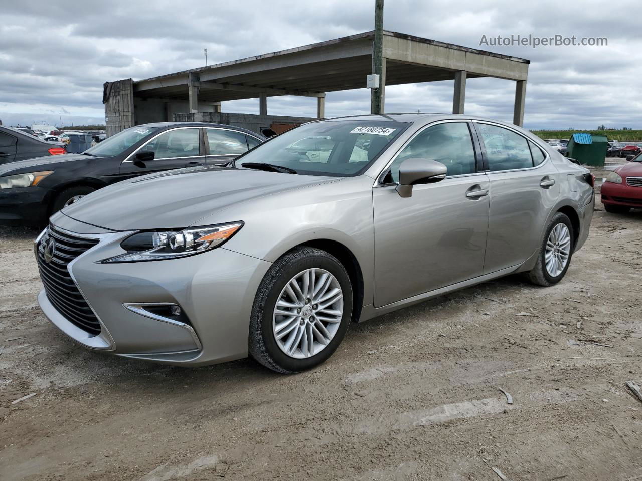 2018 Lexus Es 350 Silver vin: 58ABK1GGXJU092292