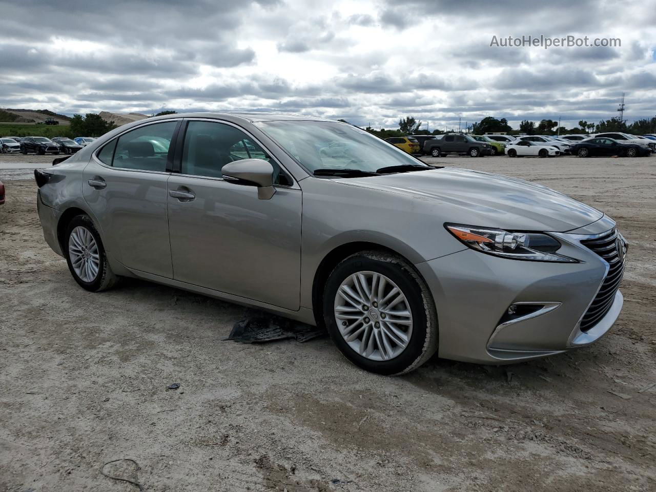 2018 Lexus Es 350 Silver vin: 58ABK1GGXJU092292