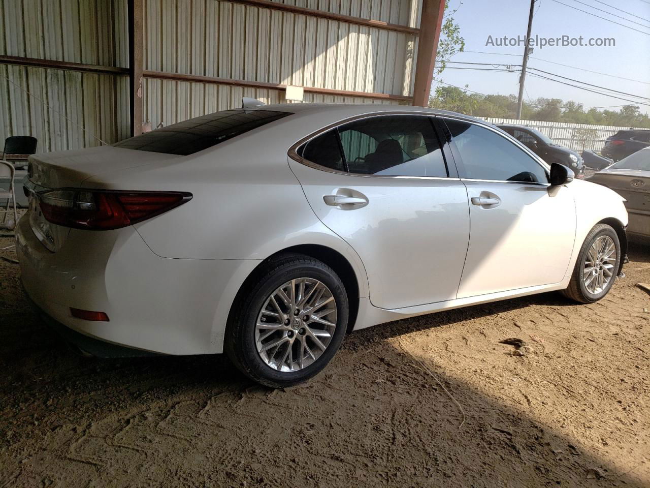 2018 Lexus Es 350 White vin: 58ABK1GGXJU092616