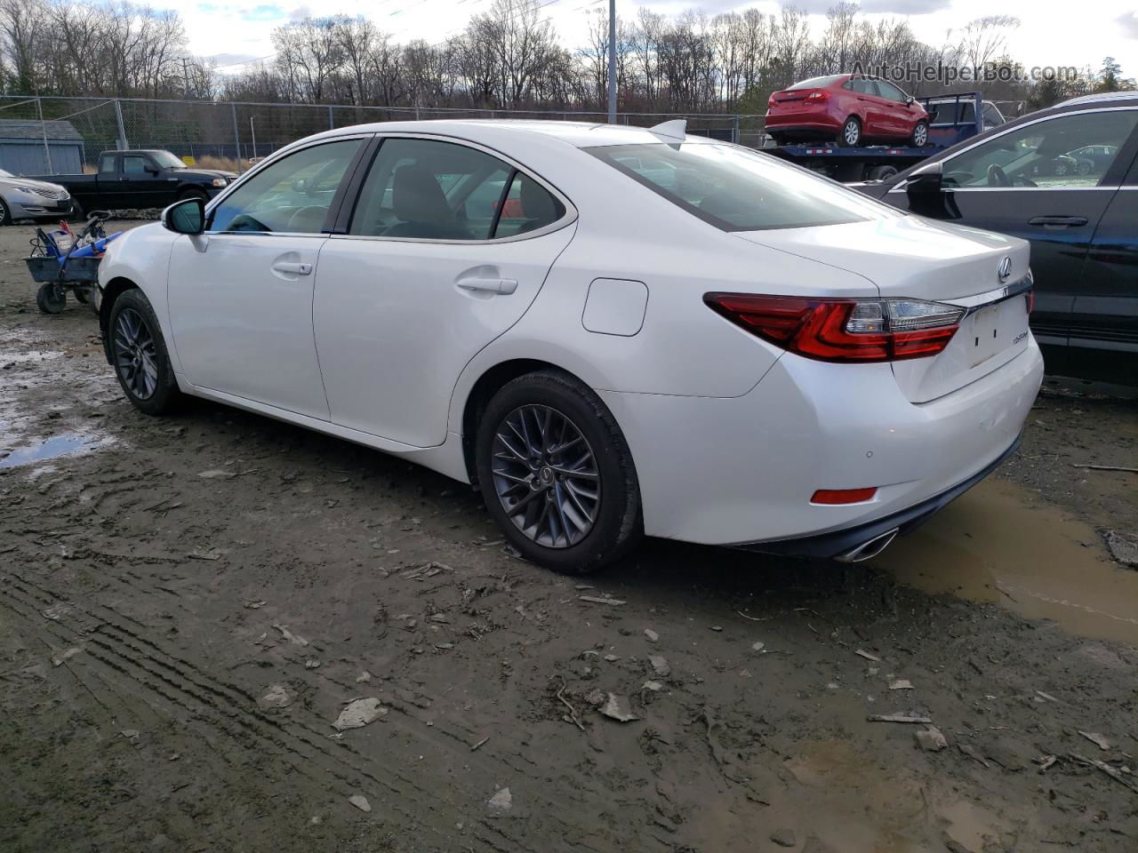 2018 Lexus Es 350 White vin: 58ABK1GGXJU099047